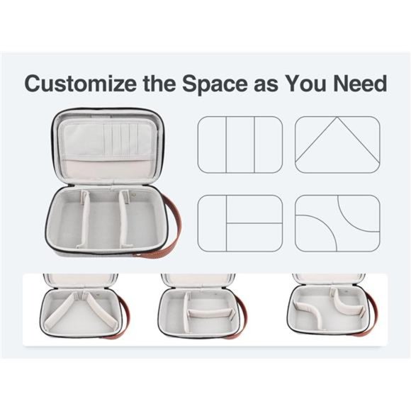 Electronic Organizer Travel Case, Portable Electronics Bag, Pen-Gray - Picture 6 of 6